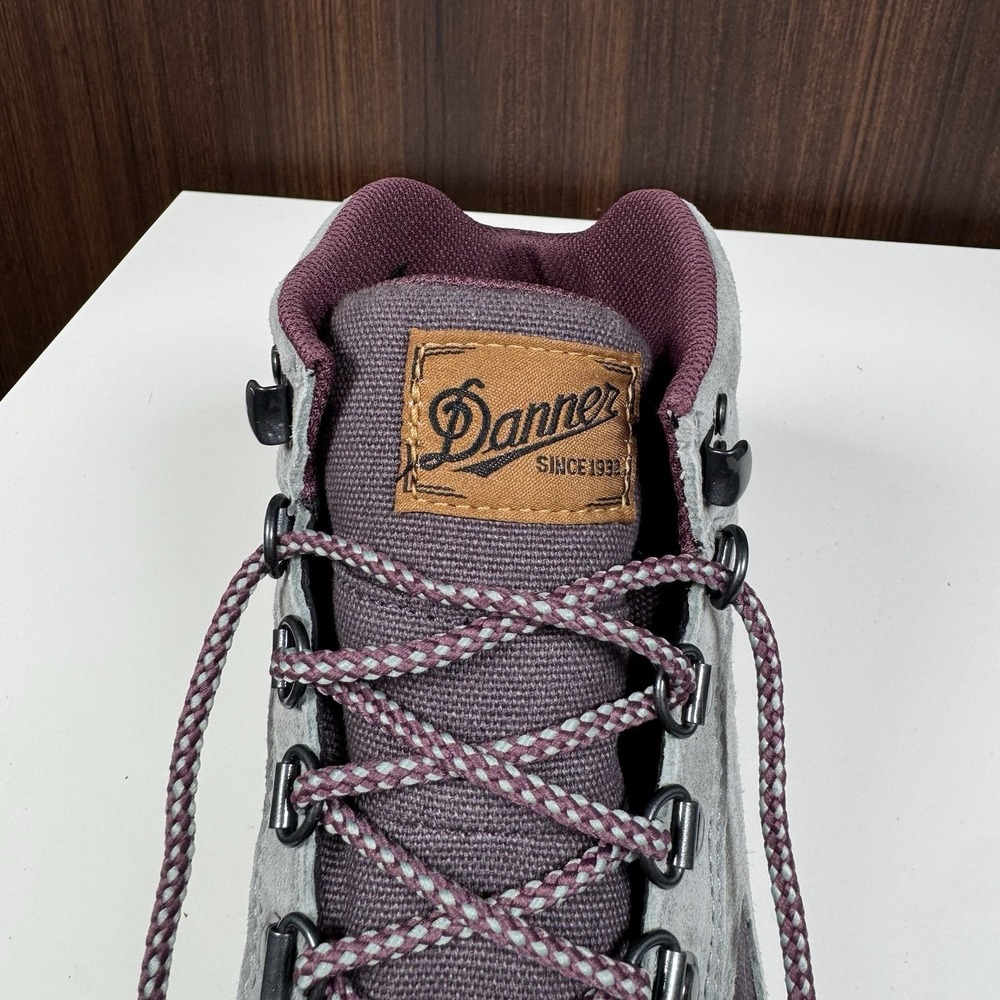 Danner Dry Waterproof 37369 Jag Hiking Boots - Dusty Gray / Aubergine - 10- NEW - Picture 12 of 16